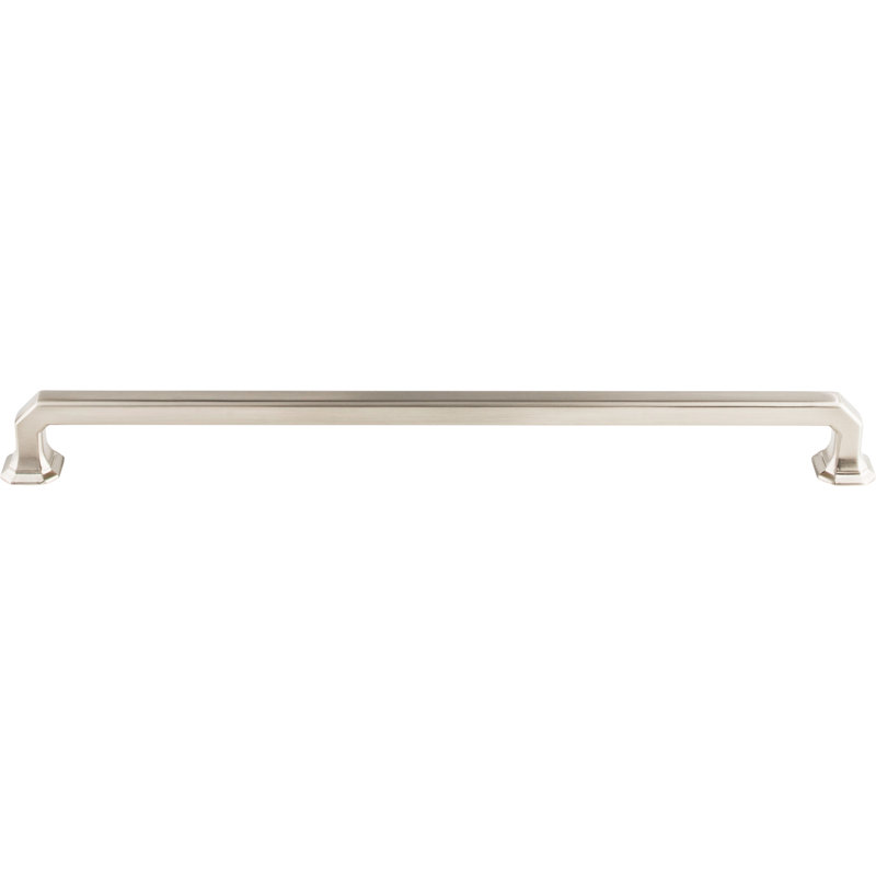 Emerald Bar pull, Brushed Satin Nickel, 12" Center to Center