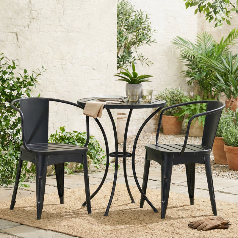 Ensemble bistro 3 pièces, Black