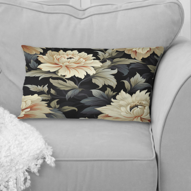 Housse de coussin rectangulaire en polyester 