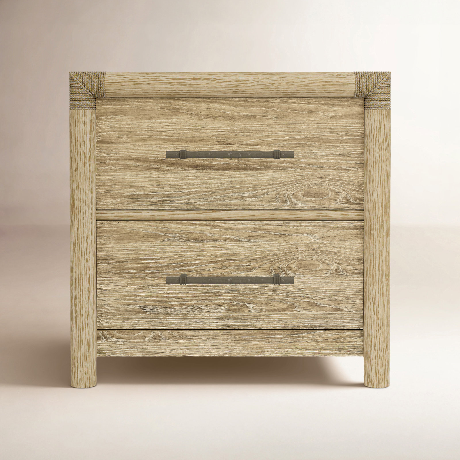 Noriko Oak Nightstand