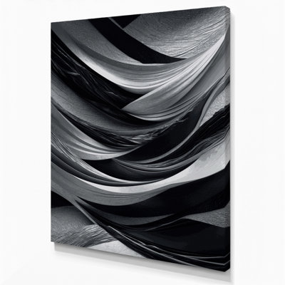 «Abstract Landscape 77», art mural sur toile grise
