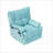 Single Sofa for Small Spaces/Corners, Adjustable Back with Phone Stand | Sky Blue | Velvet-843332114