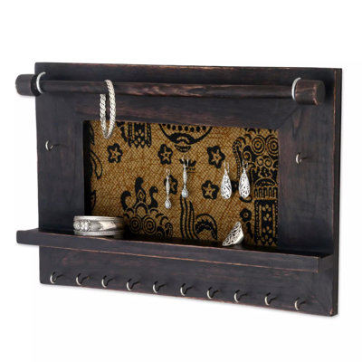 Wood Wall Mounted Jewelry Box +