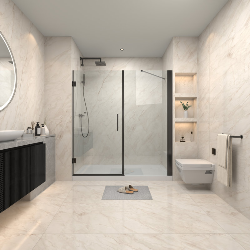 72.01'' W 0.39'' H Reversible Shower Enclosure
