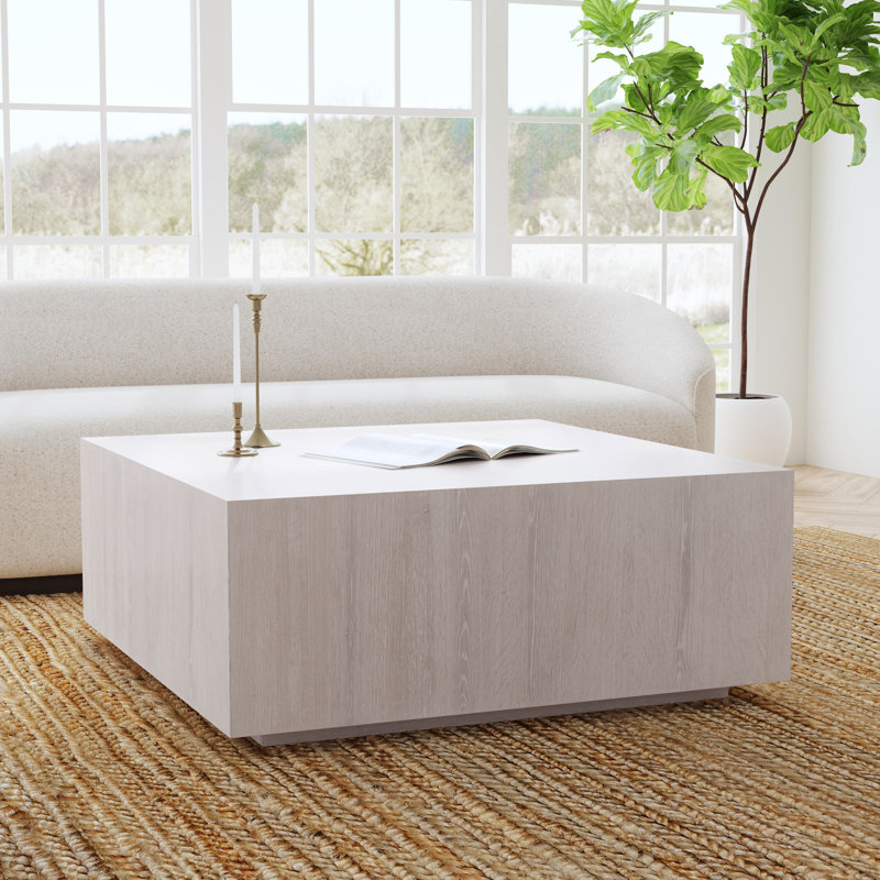 Layne 42" Square Coffee Table, Natural