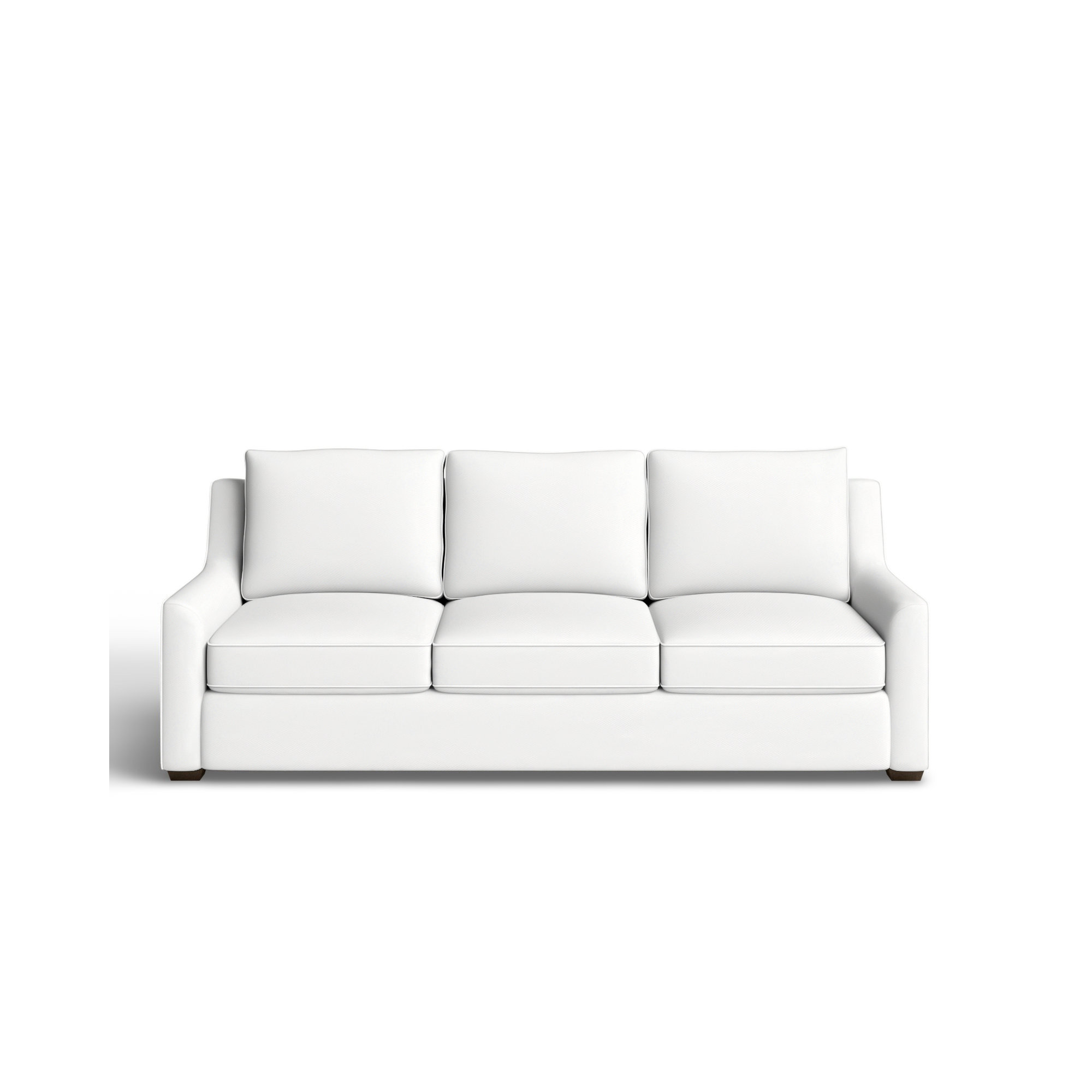 Gemi 80'' Upholstered Sofa, Classic Bleach White