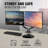 ELG F160N Full Motion Dual Monitor Desk Mount Swivel Stand Gas Spring for 17”-35” VESA Two Screens
