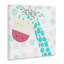 Toile électrique girafe bleue, design par Carla Daly-69211636