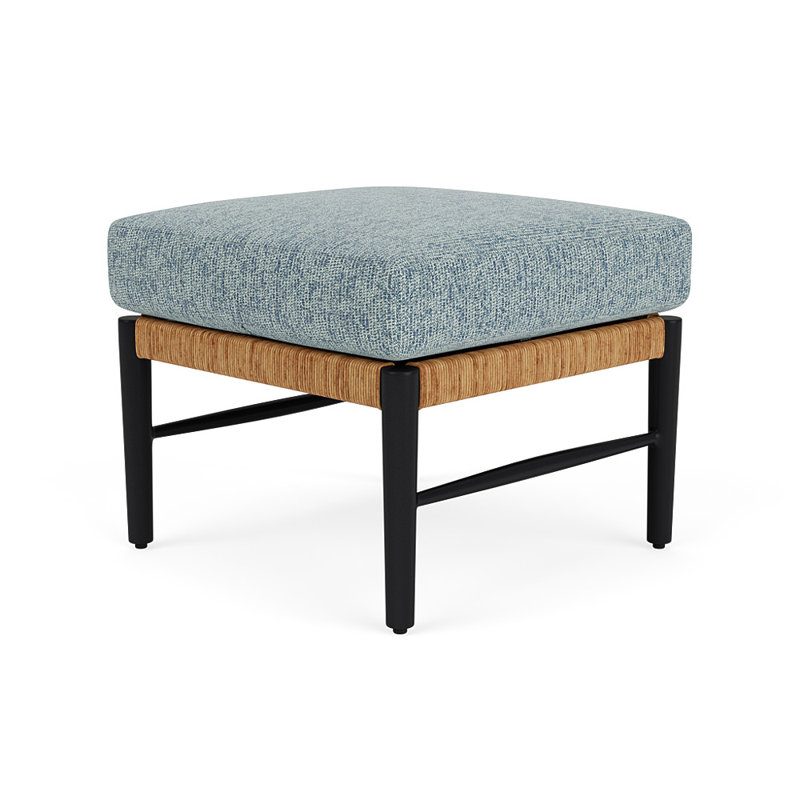 Galloway Outdoor Ottoman Patio Ottoman, Serene Ocean