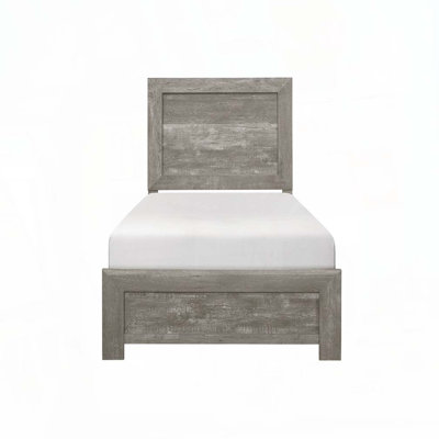 Panel Bed Wooden Bedroom Furniture with Slat Support