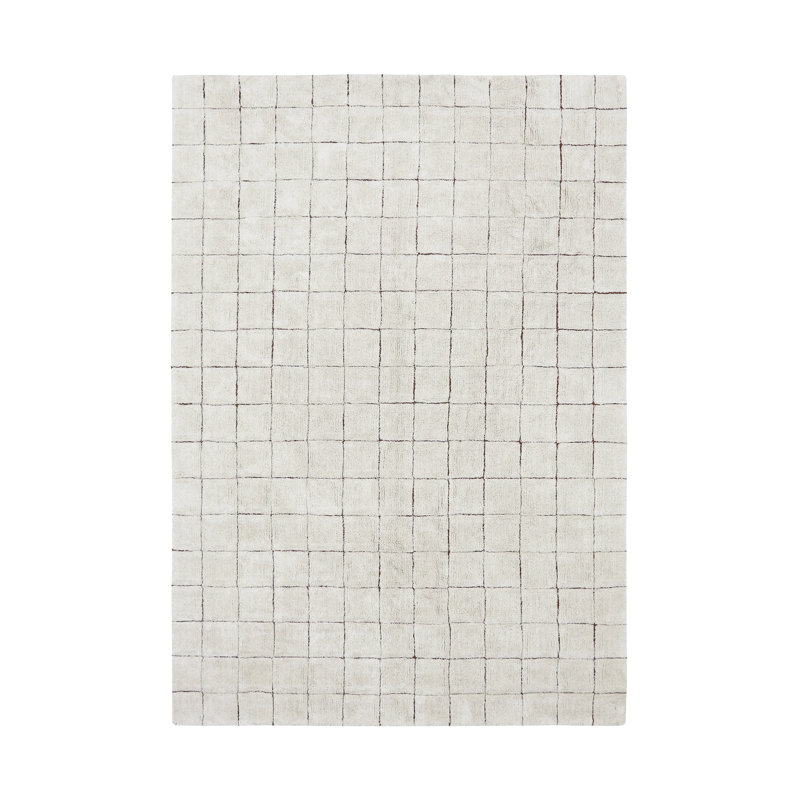 Tapis rectangulaire en coton tissé à la main Little Chefs, Rectangle 5 pi 7 po x 7 pi 10 po
