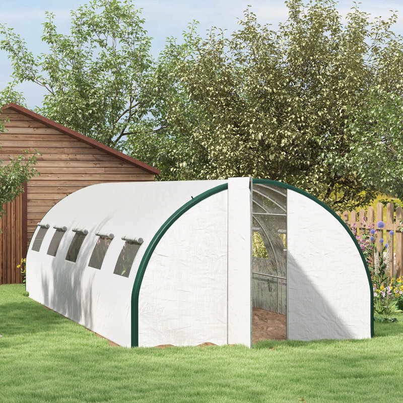 Greenhouse, White, 295.2" H x 120" W x 79.2" D