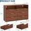 Commode 7 tiroirs cannelée de 54 pouces de largeur-426436943