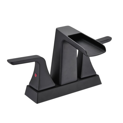 2-handle Bathroom Faucet with Drain Assembly