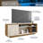 Techni Mobili Contemporary TV Stand With Large Storage, Cable Management, And Warm Natural Wood Finish For Screens Up To 70 Inches, TV Stand