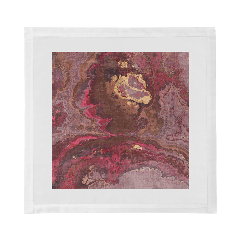 Agate Cotton Sateen Dinner Napkins, Roccocco