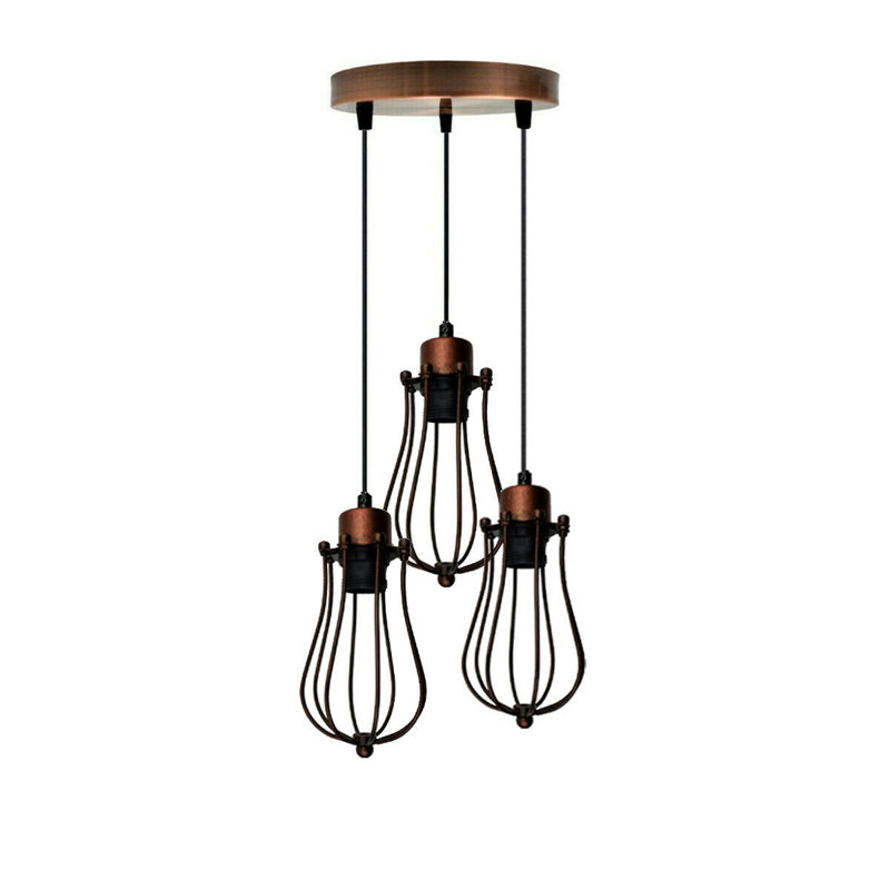 Frisbee 3 - Light Cluster Pendant, Black, Black