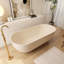 69 po. Baignoire de trempage profonde autoportante 69 po. Crème-119241958