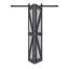 Porte de grange pliante en bois massif de style K avec trousse de quincaillerie - assemblage requis-109360457-101127220