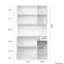 Armoire de cuisine et armoire blanche de 71,43 po de hauteur avec 6 portes, 1 tablette, tiroir - moderne et élégant pour la cuisine de la chambre à coucher, tiroir ouvert, qualité de fabrication supérieure-1425638319