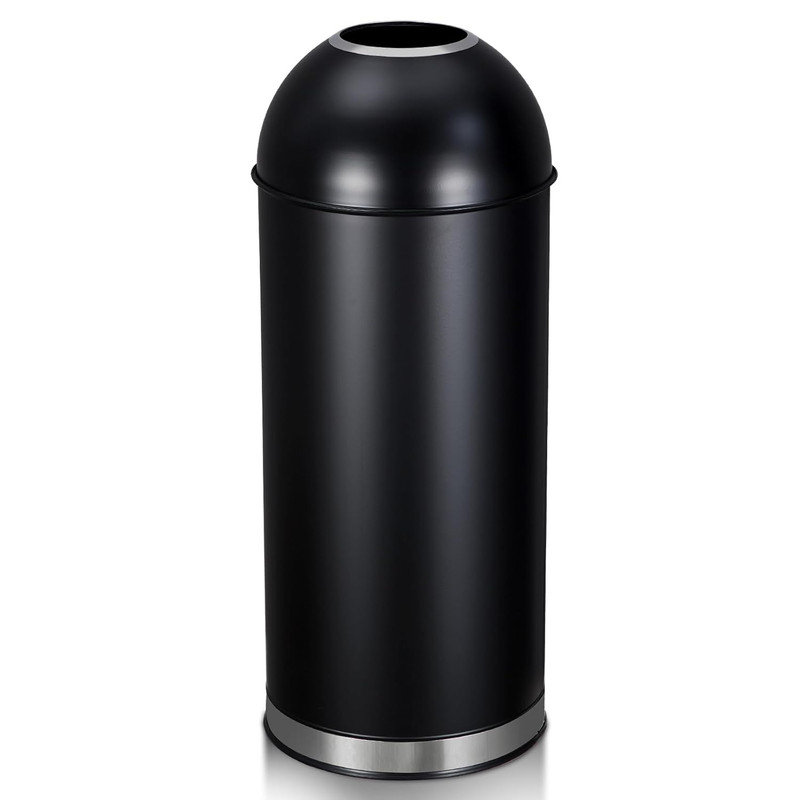 Stainless Steel Open Kitchen Trash Can - 17L