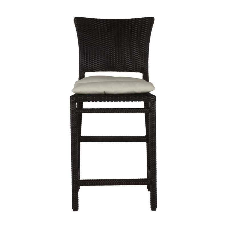 Tabouret de bar 30 po Skye, Noyer noir, Lin Dove Sunbrella®, Welt