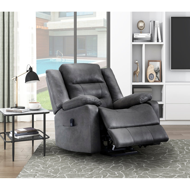Fauteuil inclinable médical Power Lift, brun, Gris foncé
