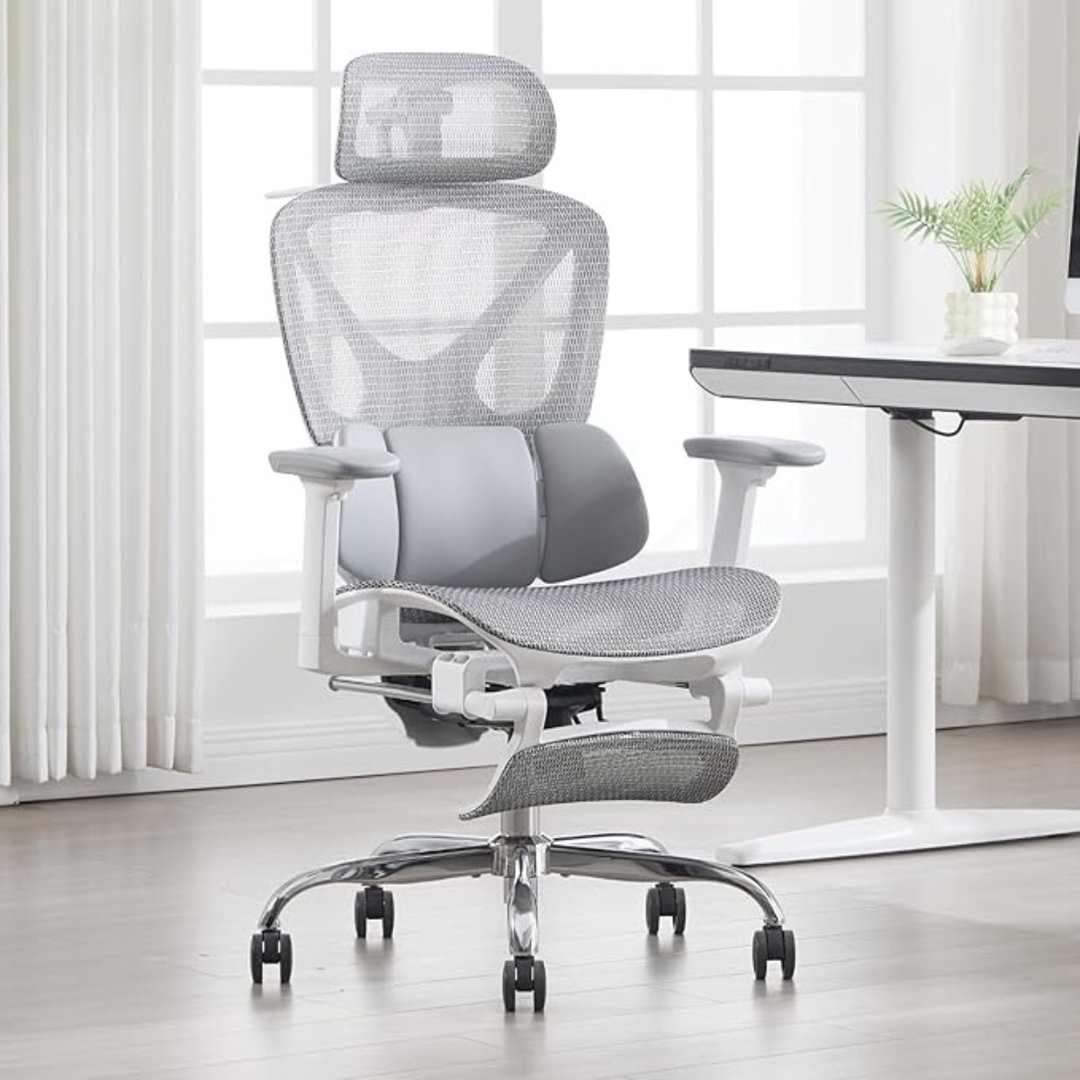 Wahson Office Chair Executive Manager Desk Chair with Adjustable Recline Ergonomic Computer Chair with Footrest for Office Workplace,