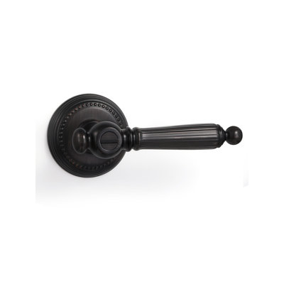 SORWDUERM Paquet de 1 levier de porte en bronze huilé intimité avec poignée de porte antique en alliage de zinc pour chambre à coucher et salle de bain