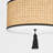 Canela Rattan Flush Mount