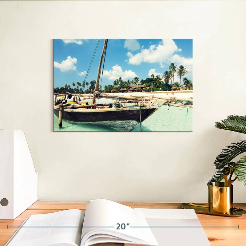 Bateau Mehar Zanzibar Island, H 8 po x l 12 po