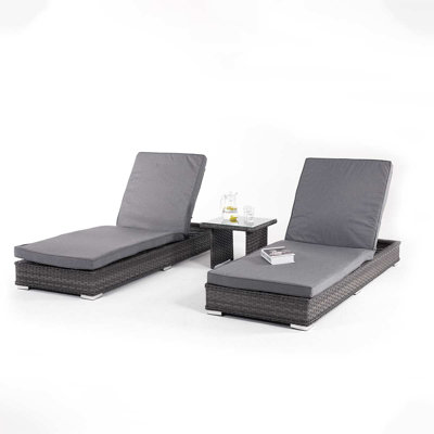 Blaisdell Sunlounger Set - Grey