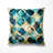 Geometric Printed Throw Pillow - Teal And Golden Modern Geometric Tiles Accent Pillow-135801037