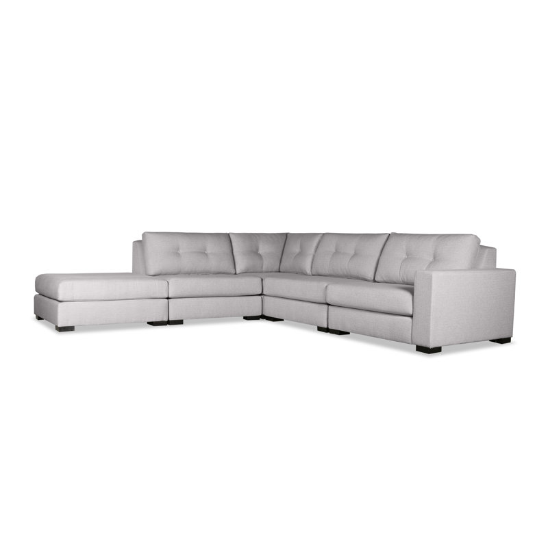 Seda Upholstered Sectional, Grey Revolution®, Left Hand Facing