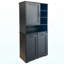 Laundry Cabinet With Doors And Shelf, Tilt-Out Laundry Hamper, Multiple Storage Space, Freestanding Style, Open Shelve, Adjustable Shelf
