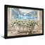 Baignoire de salle de bain, fleurs, montagnes, paysage de neige-1586732222-1586732195-1586732220