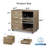 Cambrie 31.5" Wide 3 Drawer Wood File Cabinet, Mobile Filing Cabinet with Shelves, Lateral File Cabinet With Changeable Shelves For Home Office-443107050