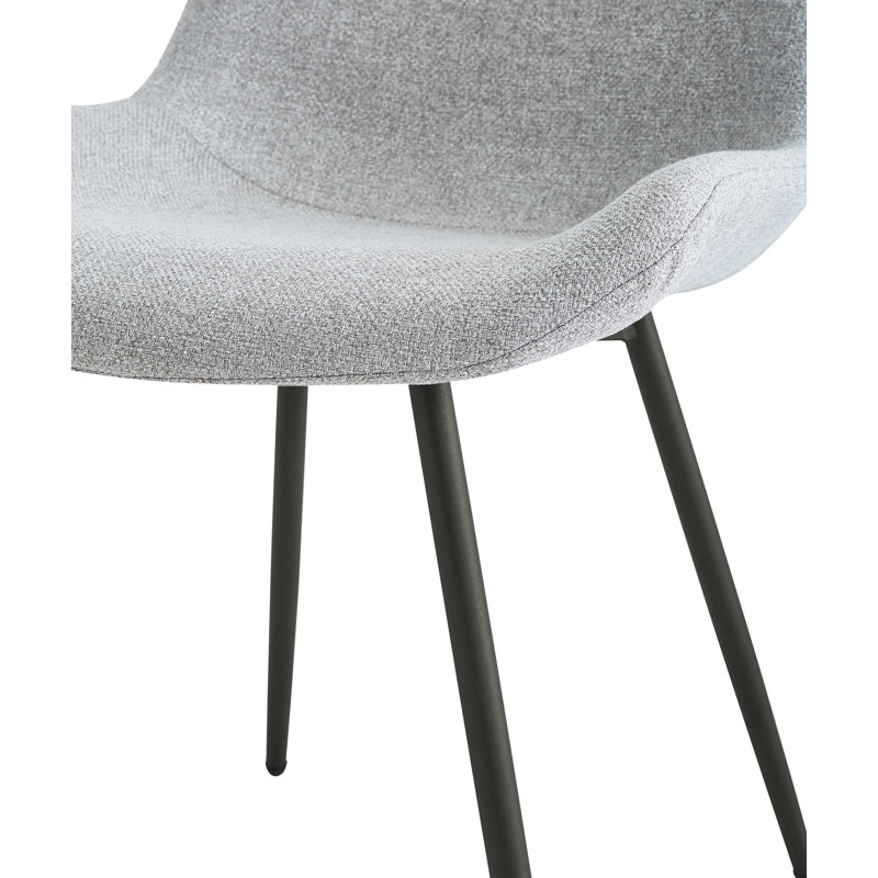 Ensemble de 2 sièges en métal Anissa, Gris