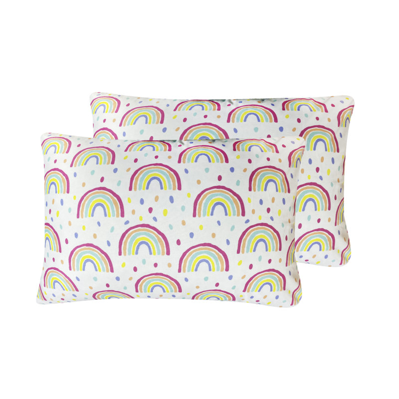 Taie d'oreiller en microfibre Indie-Rose, Multicolore, Abstrait
