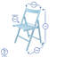 Harbour Housewares - Beech Wood Folding Chair-88345098