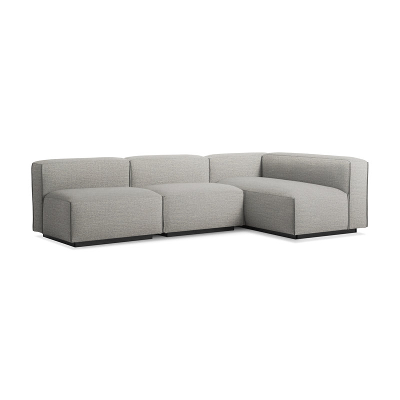 Cleon Modular Sectional, Maharam Meld in Panda, Left Hand Facing