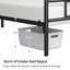 Simple Metal Bed Frame with Curved Design Headboard and Footboard-1776202868-1776098307