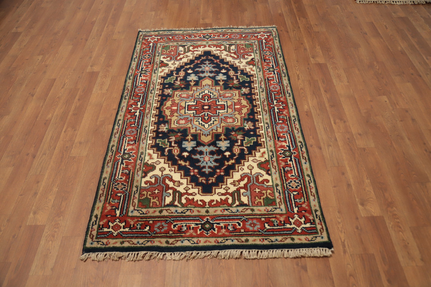 Bloomsbury Market Geometric Traditional Handmade Wool Rug 3x5 | Wayfair