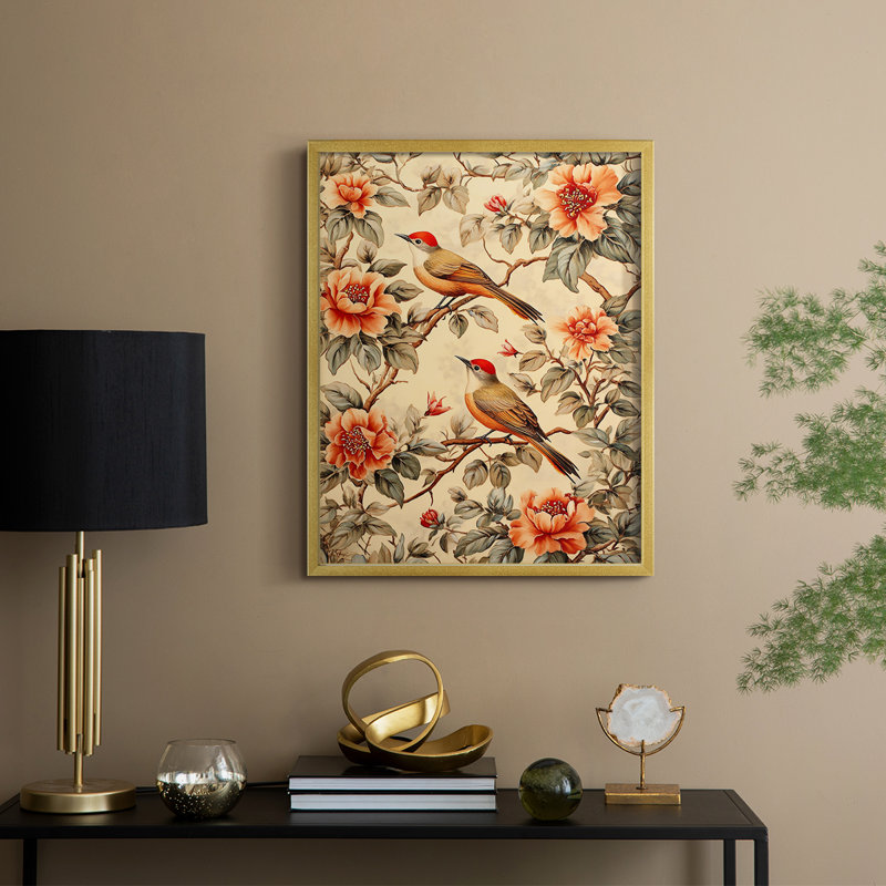 Série Lxxv de William Morris - reproduction encadrée de qualité supérieure - prête à être accrochée - aucun clou requis