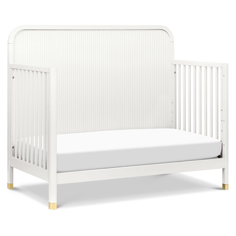Brimsley Tambour 4-in-1 Convertible Crib, Warm White