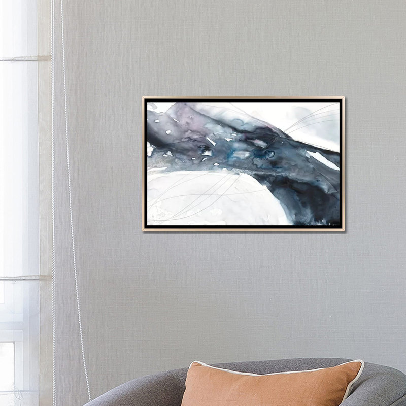 Agate Wave II - reproduction d'art murale - toile encadrée, H 18 po x l 26 po, Toile à cadre flottant sans passe-partout