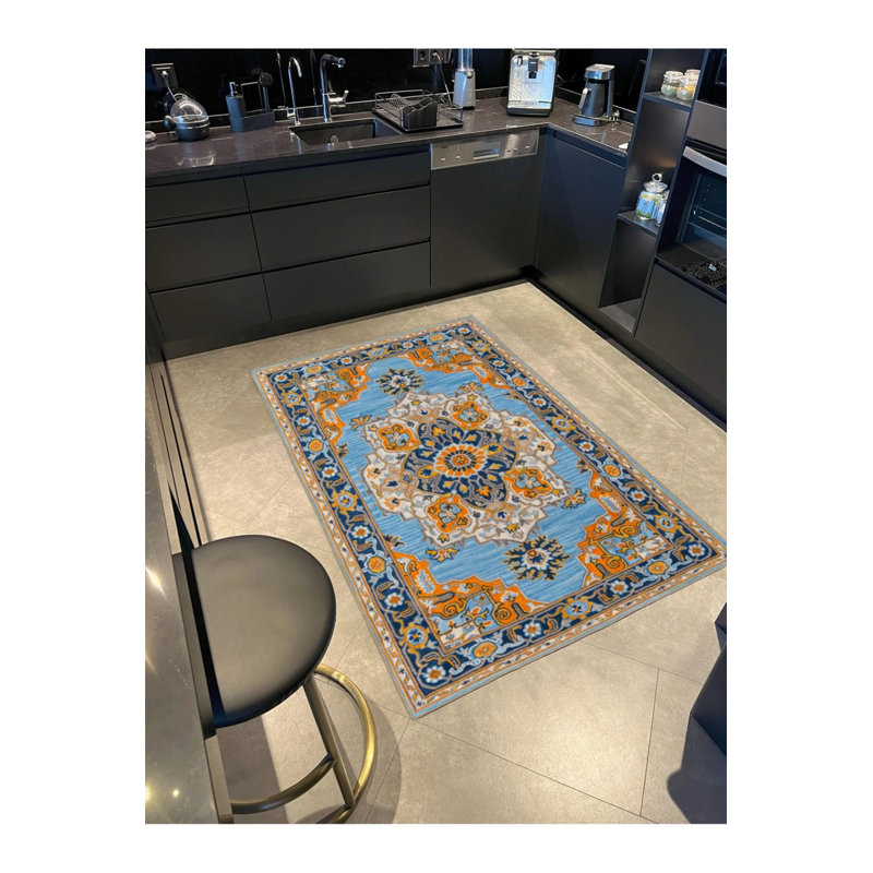 Mixed Color Traditional Decorative Rug And Washable Rug, Runner 2'6" x 6'7"