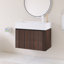 30" Wall-Mounted Single Bathroom Vanity With White Resin Integrated Top-2064373448-2064373452