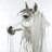 Beautiful horse - 32"x32" art on canvas