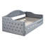 Lit de jour simple rembourré capitonné avec couchette, canapé-lit en velours avec ports USB et ports de charge de type C-1236248568